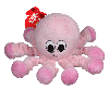 Dogit Luvz Puppy Toys - Plush Baby Octopus with Squeaker